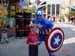 Thomas with Captain America